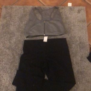 Hot yoga pants w top